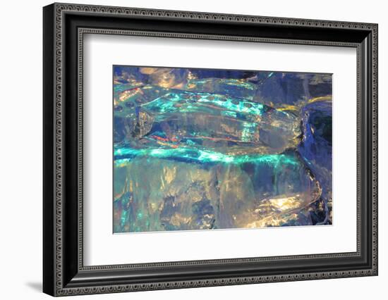 Patterns and textures of ice blocks near Fairbanks, Alaska, USA-Stuart Westmorland-Framed Photographic Print