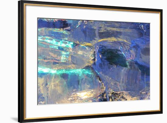 Patterns and textures of ice blocks near Fairbanks, Alaska, USA-Stuart Westmorland-Framed Photographic Print