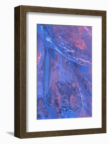 Patterns and textures of ice blocks near Fairbanks, Alaska, USA-Stuart Westmorland-Framed Photographic Print