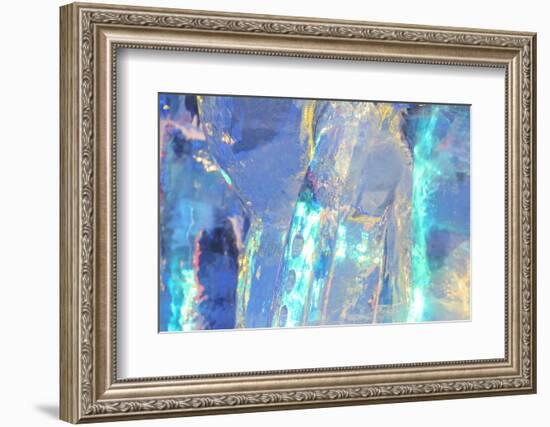 Patterns and textures of ice blocks near Fairbanks, Alaska, USA-Stuart Westmorland-Framed Photographic Print