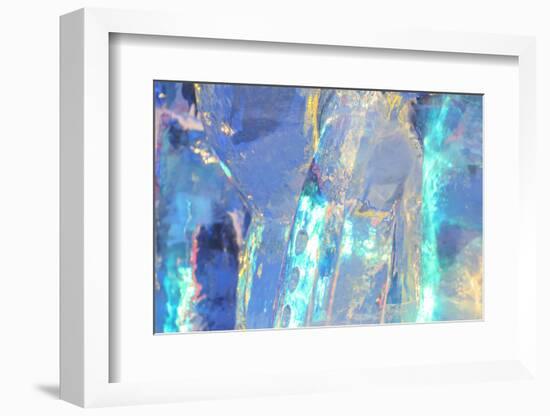 Patterns and textures of ice blocks near Fairbanks, Alaska, USA-Stuart Westmorland-Framed Photographic Print