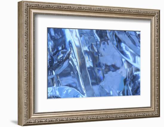 Patterns and textures of ice blocks near Fairbanks, Alaska, USA-Stuart Westmorland-Framed Photographic Print