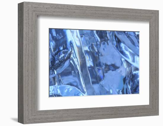 Patterns and textures of ice blocks near Fairbanks, Alaska, USA-Stuart Westmorland-Framed Photographic Print