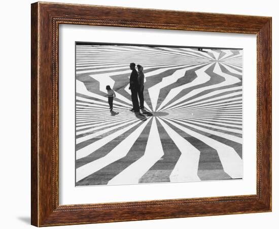 Patterns at Pavilion Terrace at Fair in Montreal-Michael Rougier-Framed Photographic Print