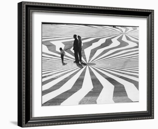Patterns at Pavilion Terrace at Fair in Montreal-Michael Rougier-Framed Photographic Print