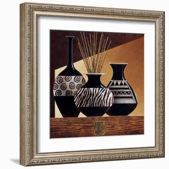 Patterns in Ebony I-Keith Mallett-Framed Giclee Print