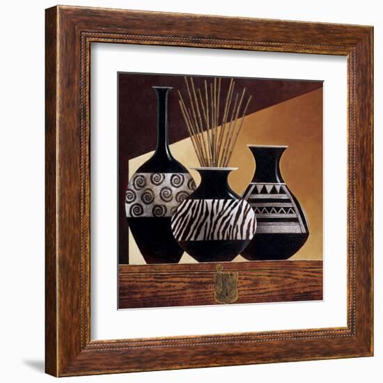 Patterns in Ebony I-Keith Mallett-Framed Giclee Print