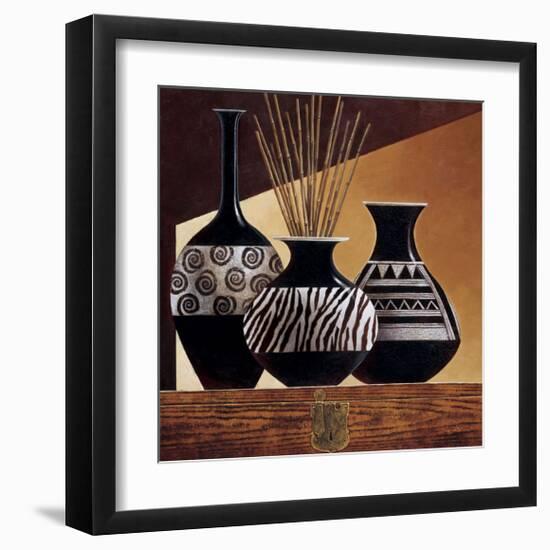 Patterns in Ebony I-Keith Mallett-Framed Giclee Print