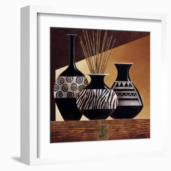 Patterns in Ebony I-Keith Mallett-Framed Giclee Print