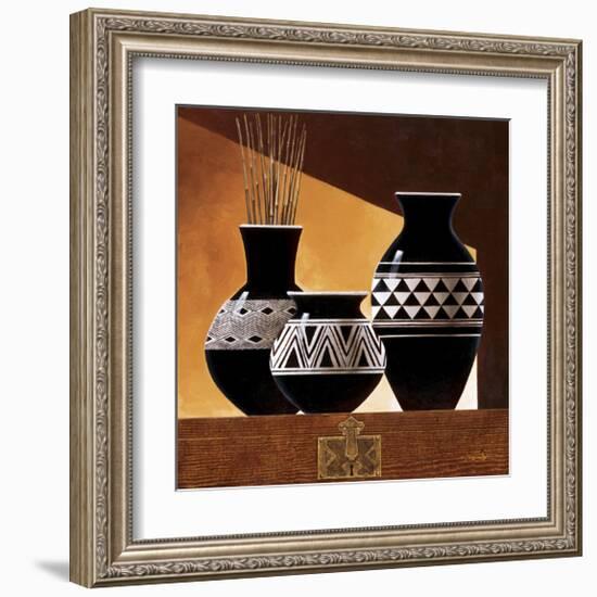 Patterns in Ebony II-Keith Mallett-Framed Giclee Print