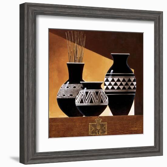 Patterns in Ebony II-Keith Mallett-Framed Giclee Print