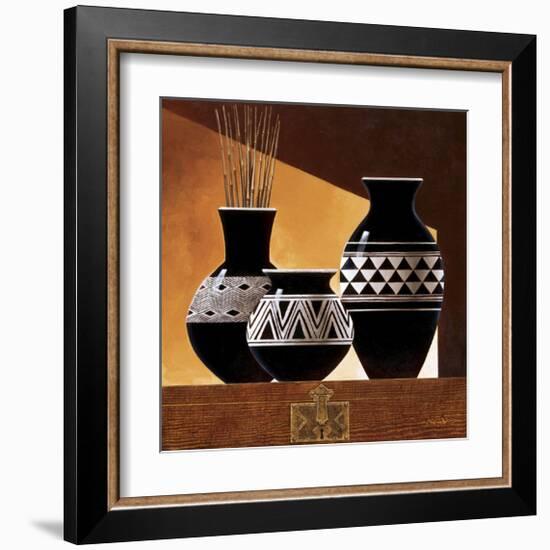 Patterns in Ebony II-Keith Mallett-Framed Giclee Print