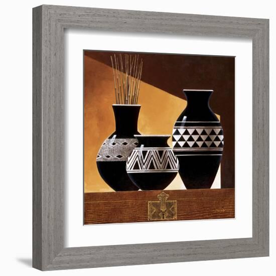 Patterns in Ebony II-Keith Mallett-Framed Giclee Print