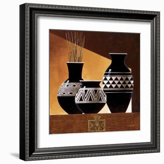 Patterns in Ebony II-Keith Mallett-Framed Giclee Print