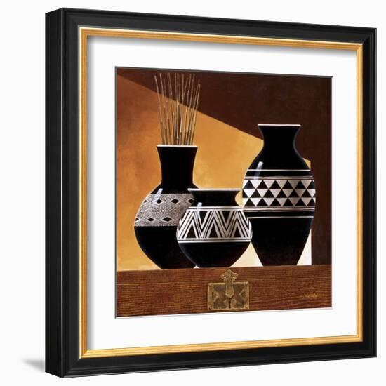 Patterns in Ebony II-Keith Mallett-Framed Giclee Print