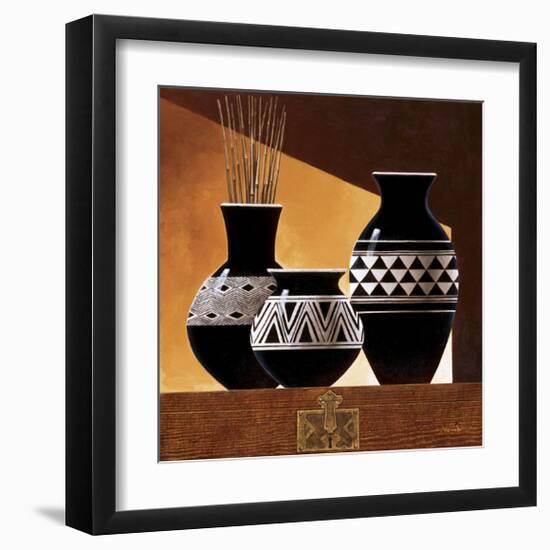 Patterns in Ebony II-Keith Mallett-Framed Giclee Print