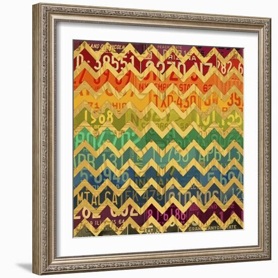 Patterns in the Road 1-Design Turnpike-Framed Giclee Print