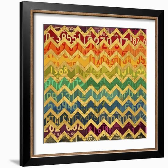 Patterns in the Road 1-Design Turnpike-Framed Giclee Print