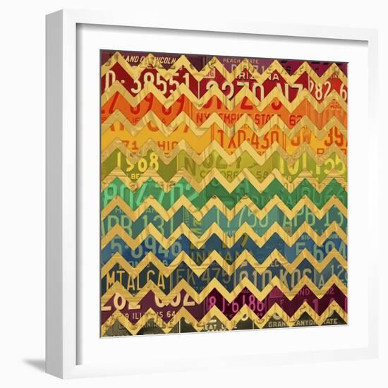 Patterns in the Road 1-Design Turnpike-Framed Giclee Print