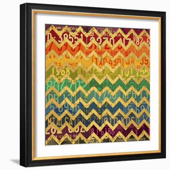 Patterns in the Road 1-Design Turnpike-Framed Giclee Print