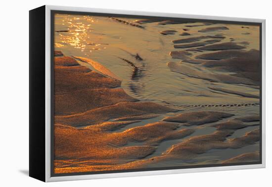 Patterns in the Sand at Coast Guard Beach in the Cape Cod National Seashore-Jerry and Marcy Monkman-Framed Premier Image Canvas