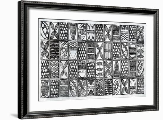 Patterns of the Amazon I BW-Kathrine Lovell-Framed Art Print