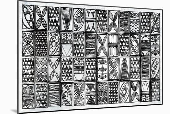 Patterns of the Amazon I BW-Kathrine Lovell-Mounted Art Print