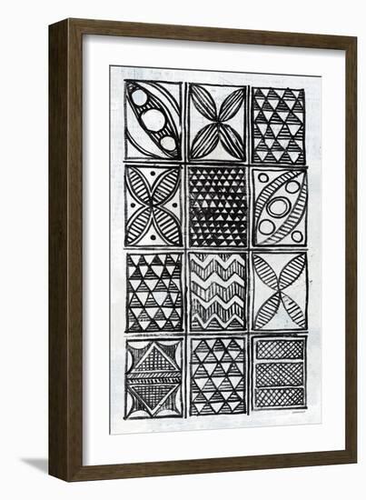 Patterns Of The Amazon III BW-Kathrine Lovell-Framed Art Print