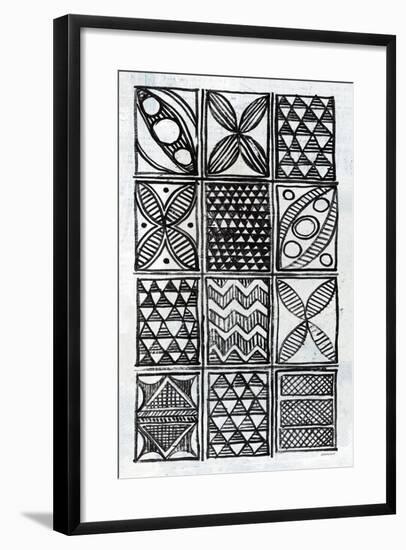 Patterns Of The Amazon III BW-Kathrine Lovell-Framed Art Print