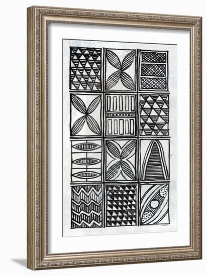 Patterns Of The Amazon V BW-Kathrine Lovell-Framed Art Print