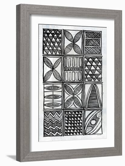 Patterns Of The Amazon V BW-Kathrine Lovell-Framed Art Print