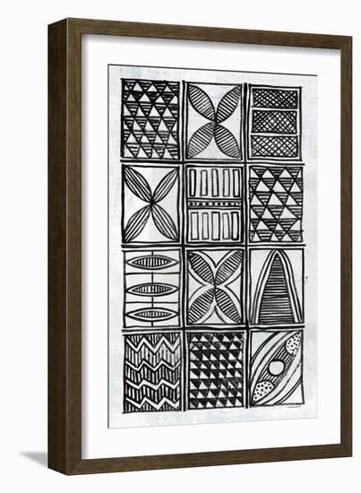Patterns Of The Amazon V BW-Kathrine Lovell-Framed Art Print