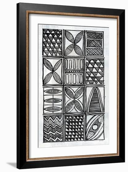 Patterns Of The Amazon V BW-Kathrine Lovell-Framed Art Print