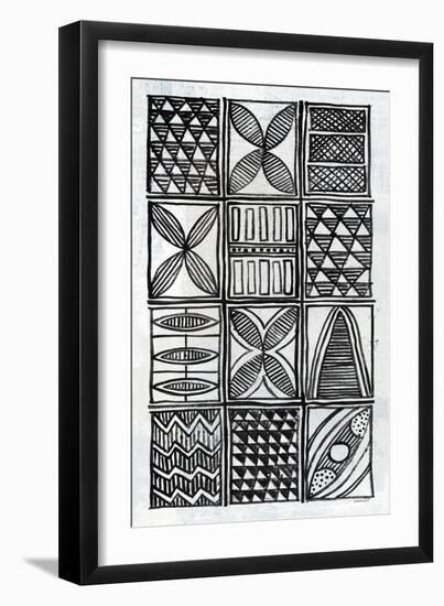 Patterns Of The Amazon V BW-Kathrine Lovell-Framed Art Print