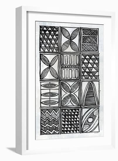 Patterns Of The Amazon V BW-Kathrine Lovell-Framed Art Print