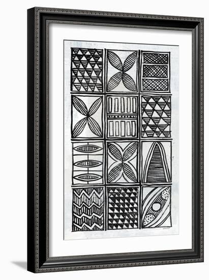 Patterns Of The Amazon V BW-Kathrine Lovell-Framed Art Print