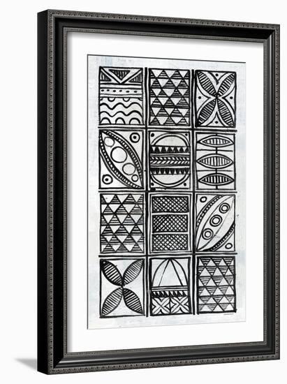 Patterns Of The Amazon VI BW-Kathrine Lovell-Framed Art Print