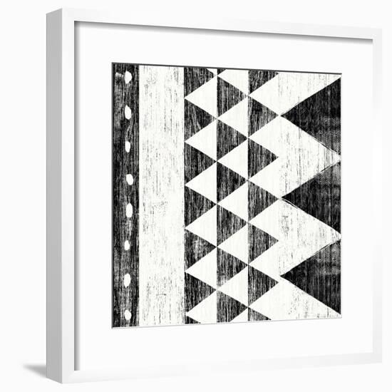 Patterns of the Savanna I No Gray BW-Moira Hershey-Framed Art Print