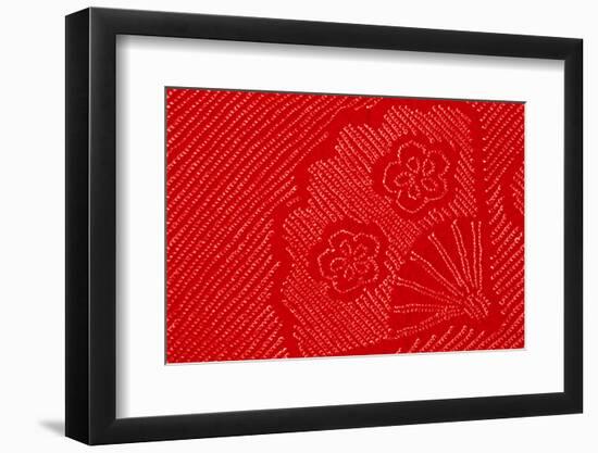 Patterns, Shibori cloth, Japan-Panoramic Images-Framed Photographic Print