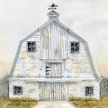 White Barn Gray Trim 1-Patti Bishop-Art Print