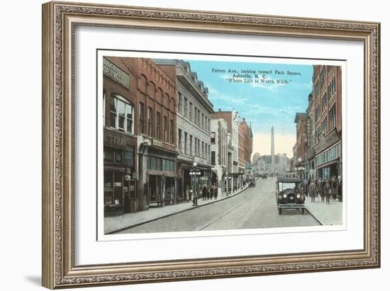 Patton Avenue, Asheville, North Carolina-null-Framed Art Print