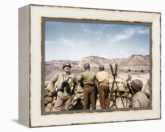 "Patton" by Franklin Schaffner with George C. Scott, 1970 (photo)-null-Framed Stretched Canvas