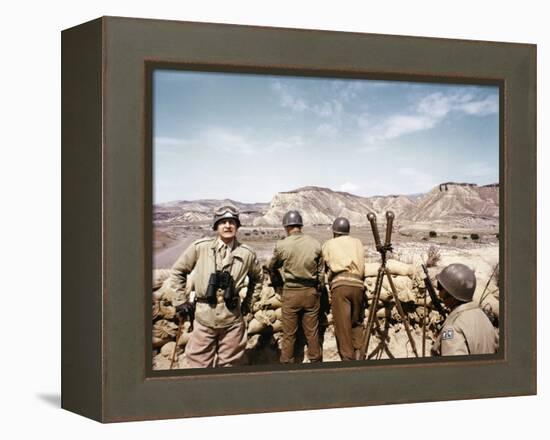 "Patton" by Franklin Schaffner with George C. Scott, 1970 (photo)-null-Framed Stretched Canvas