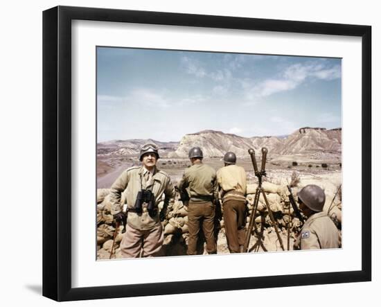 "Patton" by Franklin Schaffner with George C. Scott, 1970 (photo)-null-Framed Photo