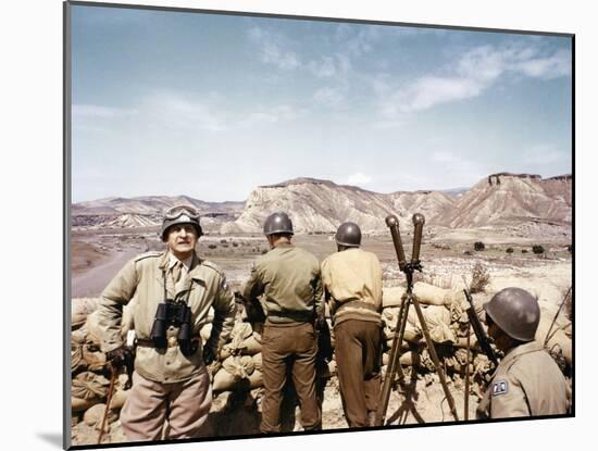 "Patton" by Franklin Schaffner with George C. Scott, 1970 (photo)-null-Mounted Photo