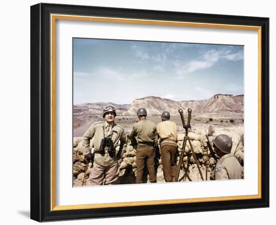 "Patton" by Franklin Schaffner with George C. Scott, 1970 (photo)-null-Framed Photo