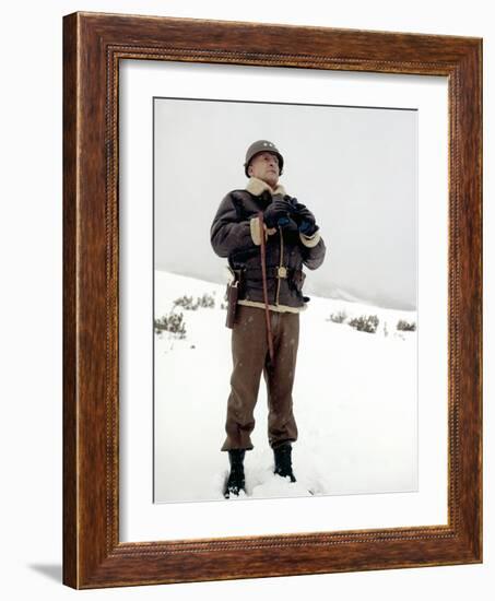 "Patton" by Franklin Schaffner with George C. Scott, 1970 (photo)-null-Framed Photo