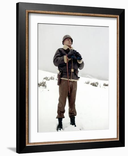 "Patton" by Franklin Schaffner with George C. Scott, 1970 (photo)-null-Framed Photo