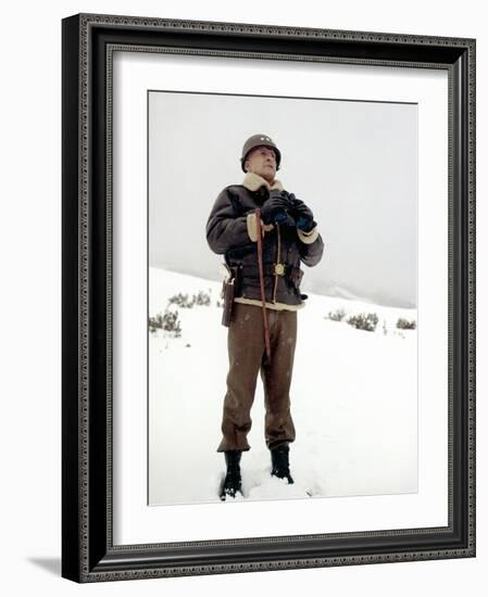 "Patton" by Franklin Schaffner with George C. Scott, 1970 (photo)-null-Framed Photo