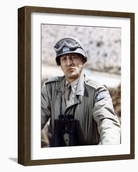 "Patton" by Franklin Schaffner with George C. Scott, 1970 (photo)-null-Framed Photo